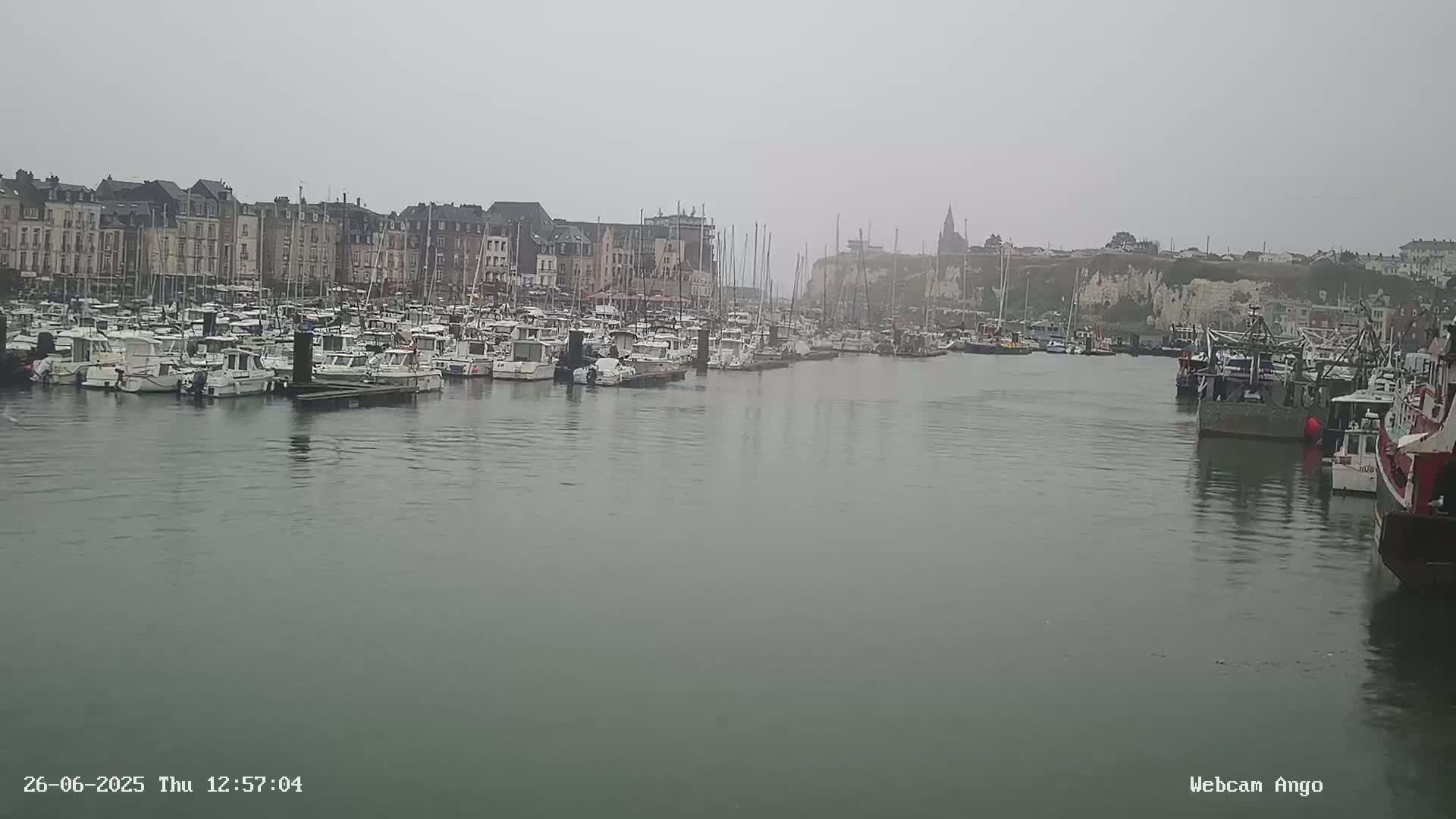 Dieppe, Port de Plaisance Marine Live Cam - Dieppe, Seine-Maritime, Normandie, France