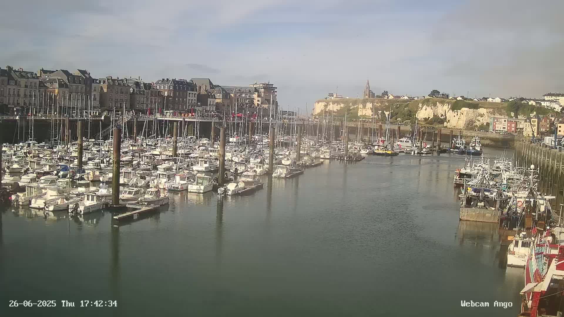 Dieppe, Port de Plaisance Marine Live Cam - Dieppe, Seine-Maritime, Normandie, France