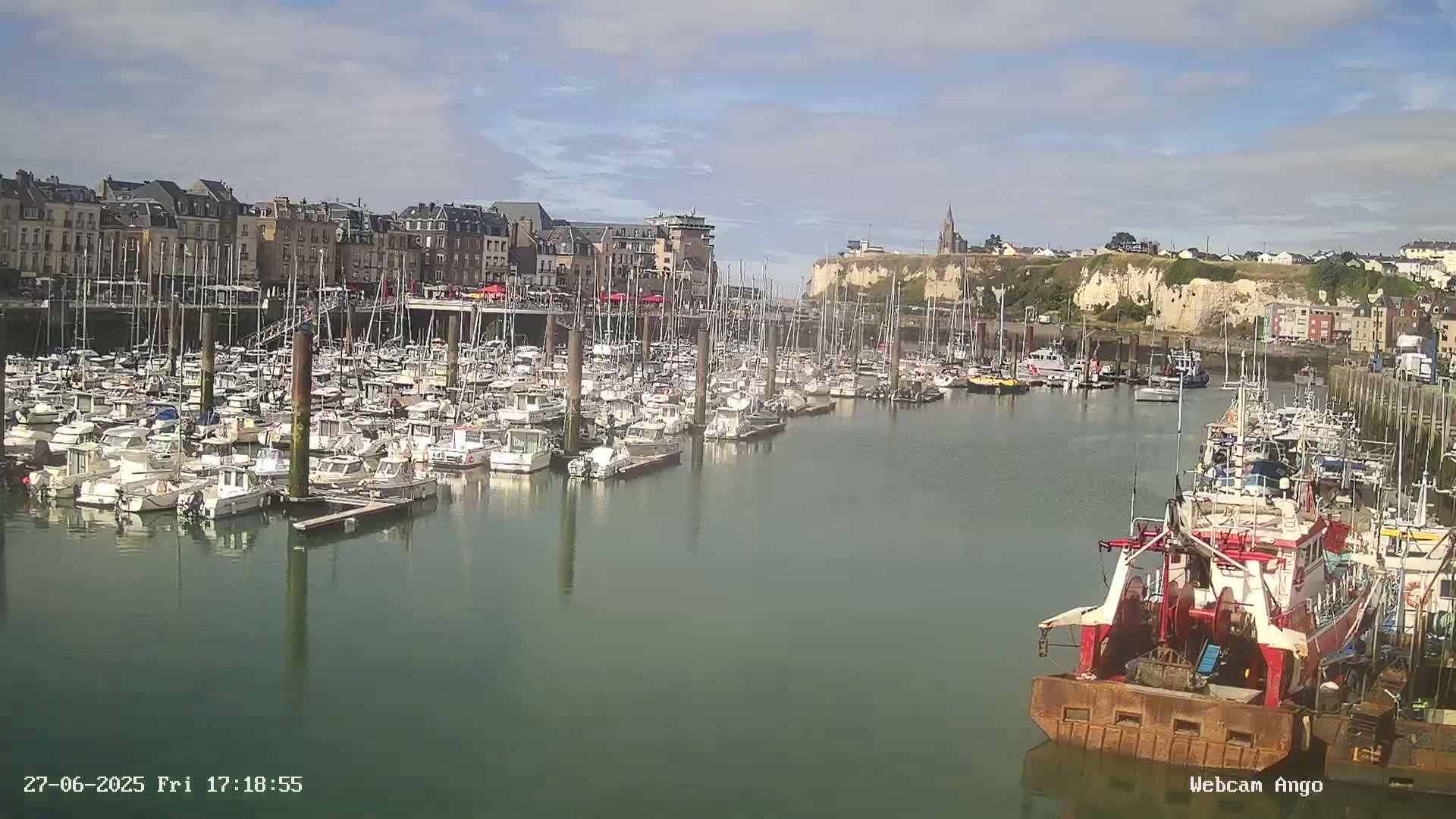 Dieppe, Port de Plaisance Marine Live Cam - Dieppe, Seine-Maritime, Normandie, France
