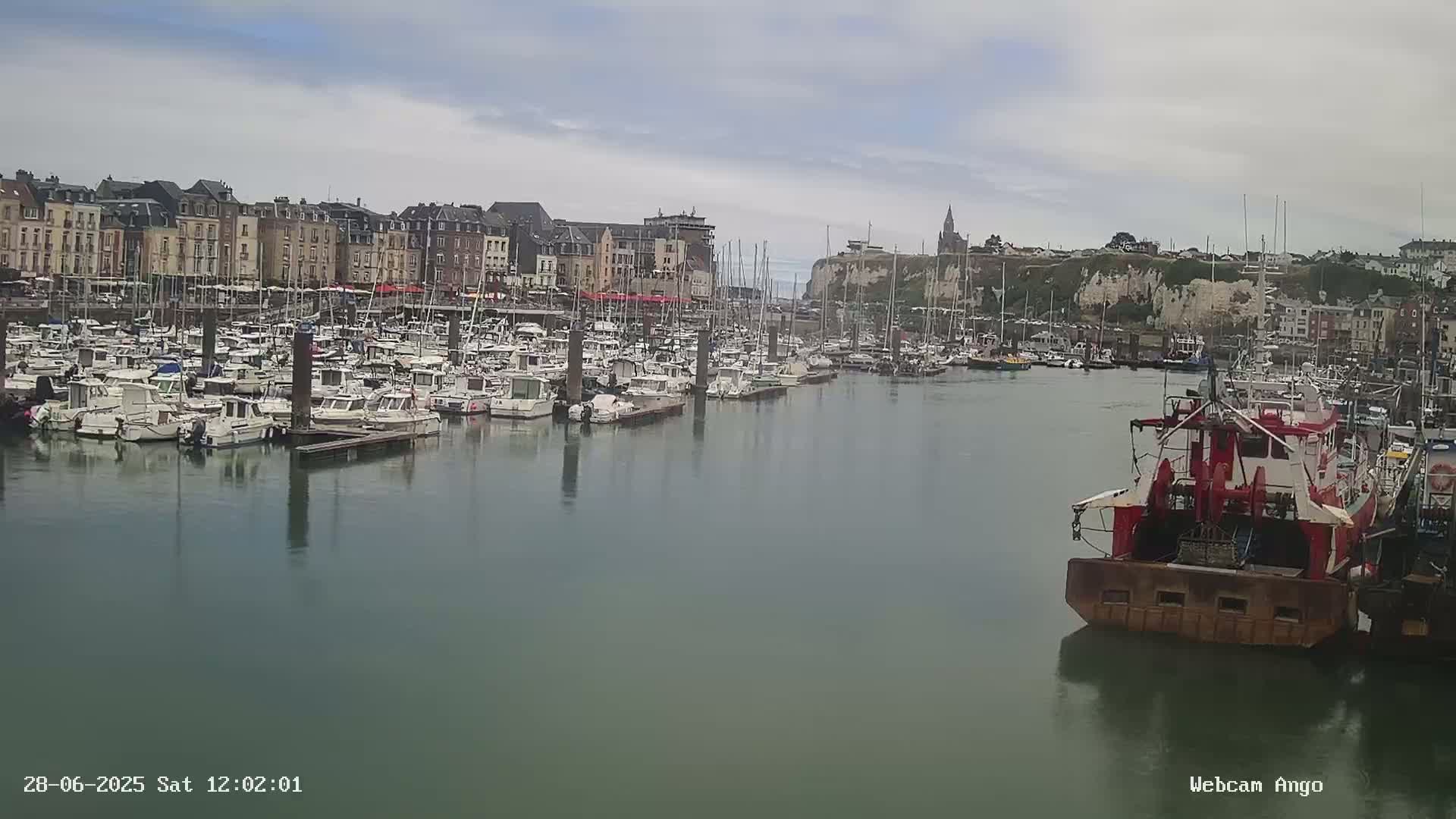 Dieppe, Port de Plaisance Marine Live Cam - Dieppe, Seine-Maritime, Normandie, France