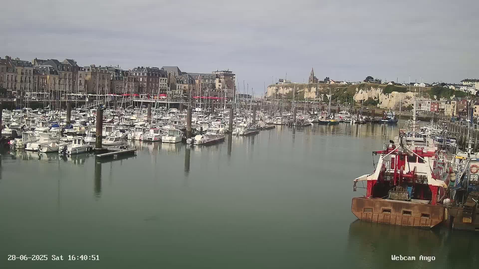 Dieppe, Port de Plaisance Marine Live Cam - Dieppe, Seine-Maritime, Normandie, France