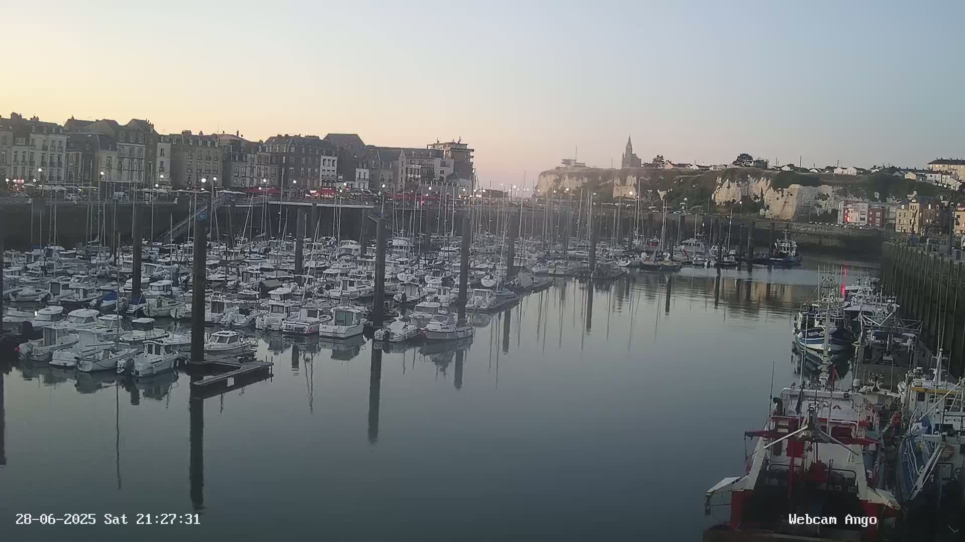 Dieppe, Port de Plaisance Marine Live Cam - Dieppe, Seine-Maritime, Normandie, France