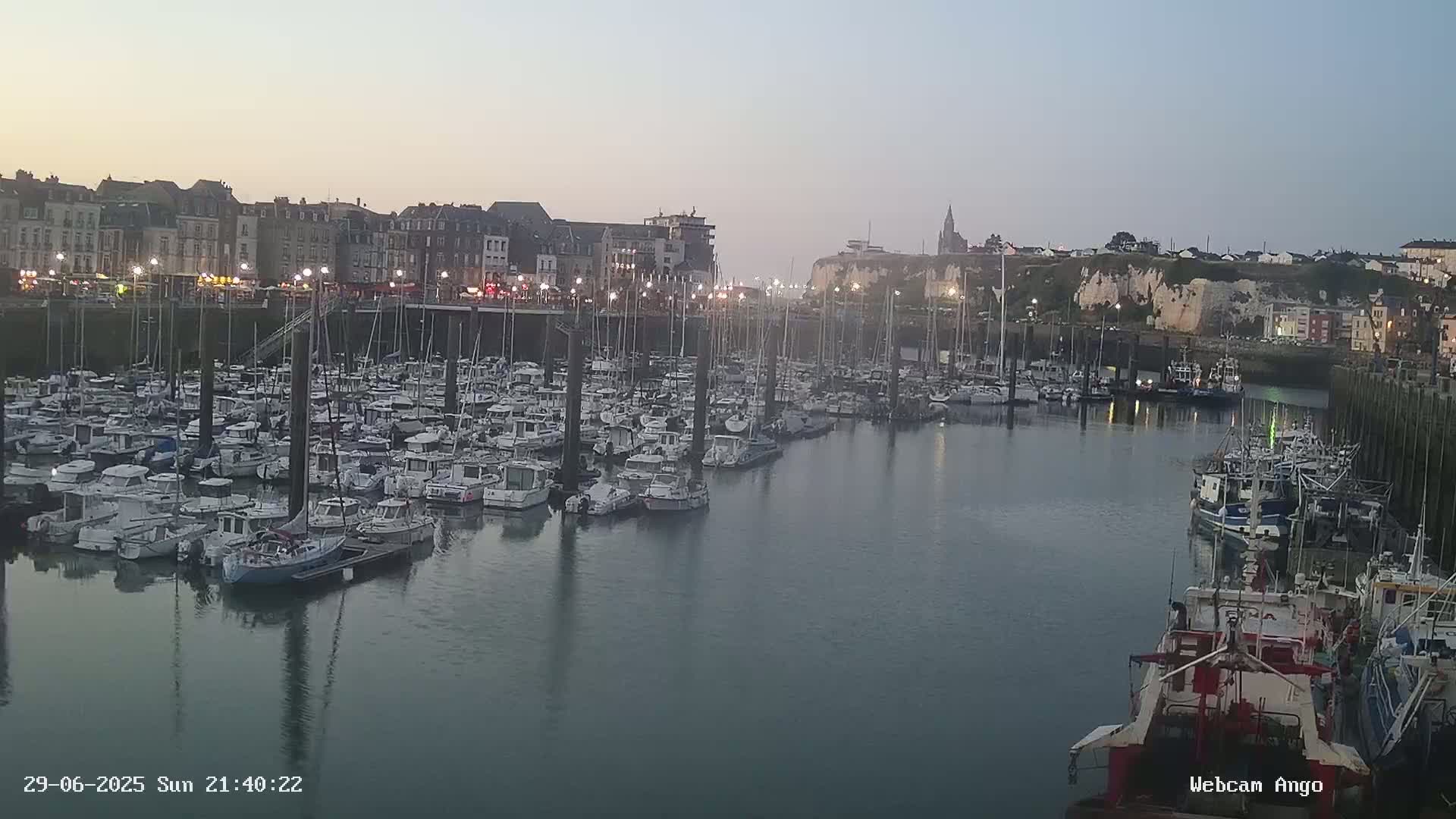 Dieppe, Port de Plaisance Marine Live Cam - Dieppe, Seine-Maritime, Normandie, France