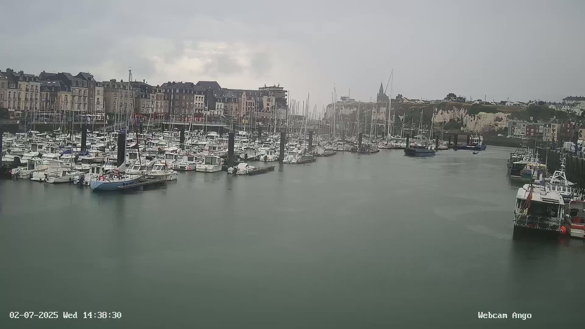 Dieppe, Port de Plaisance Marine Live Cam - Dieppe, Seine-Maritime, Normandie, France