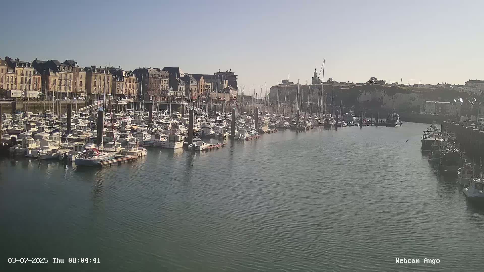 Dieppe, Port de Plaisance Marine Live Cam - Dieppe, Seine-Maritime, Normandie, France