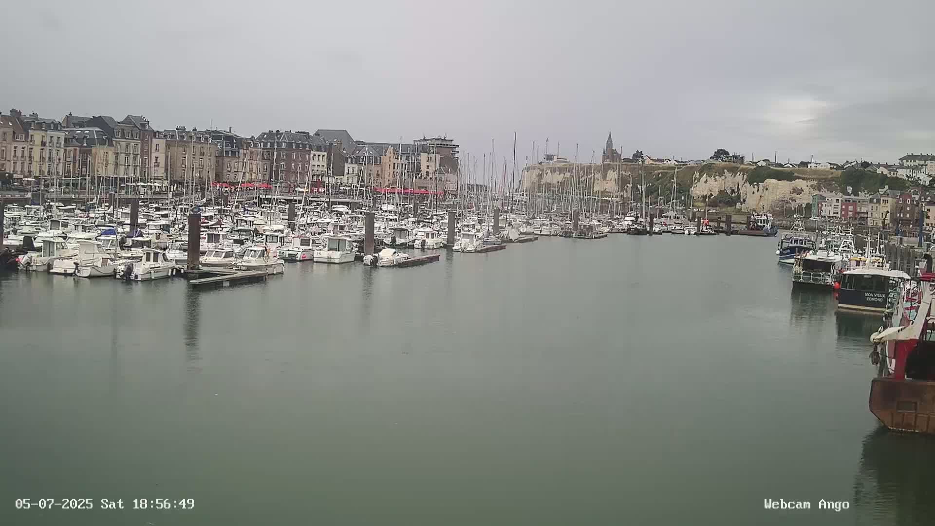 Dieppe, Port de Plaisance Marine Live Cam - Dieppe, Seine-Maritime, Normandie, France