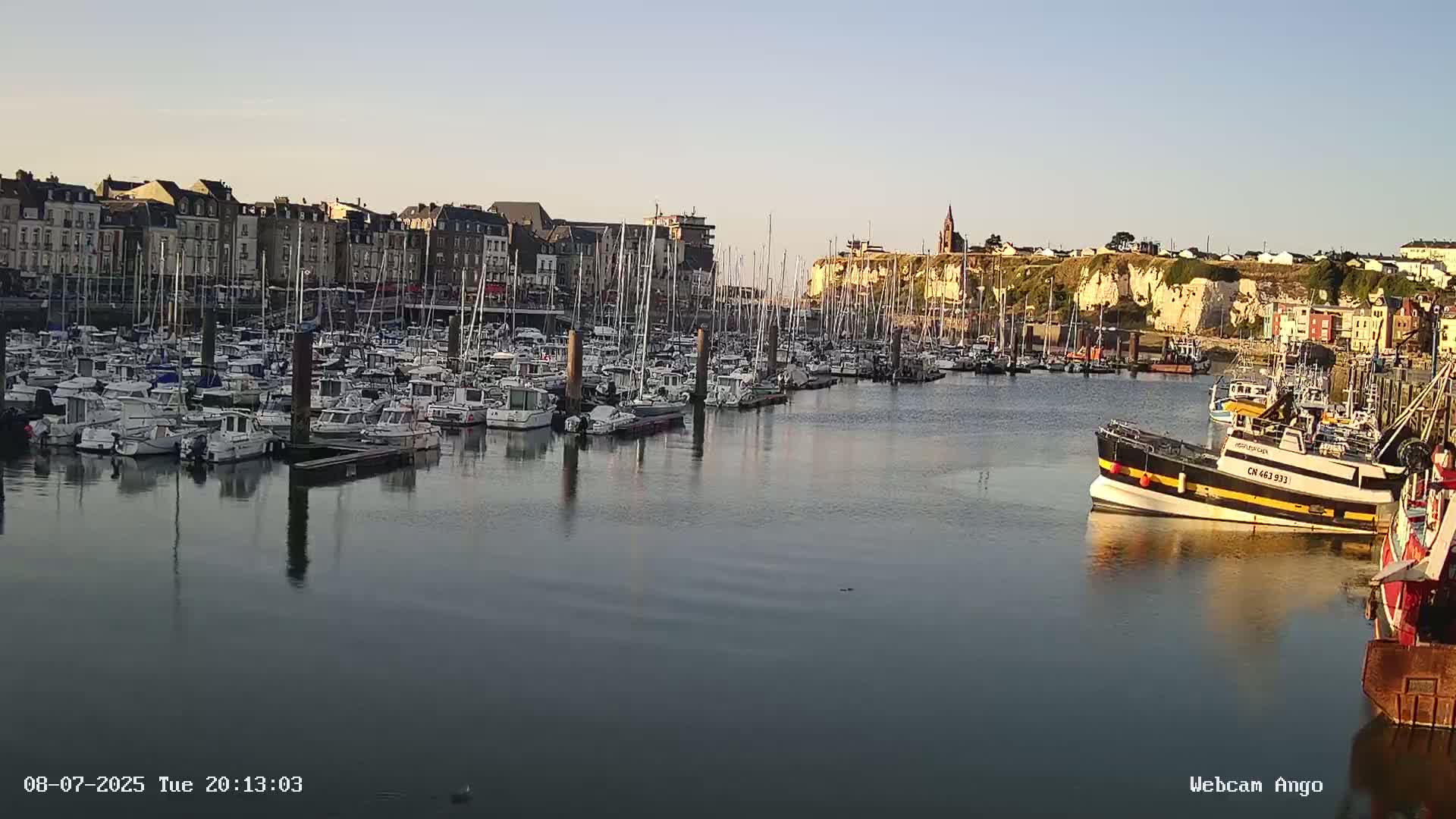 Dieppe, Port de Plaisance Marine Live Cam - Dieppe, Seine-Maritime, Normandie, France