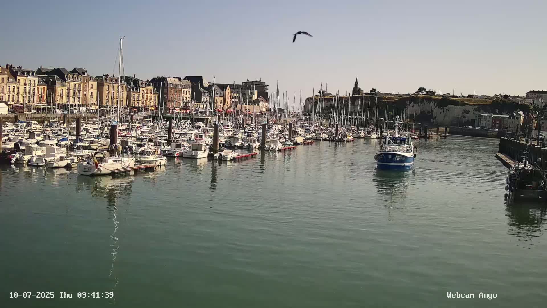 Dieppe, Port de Plaisance Marine Live Cam - Dieppe, Seine-Maritime, Normandie, France