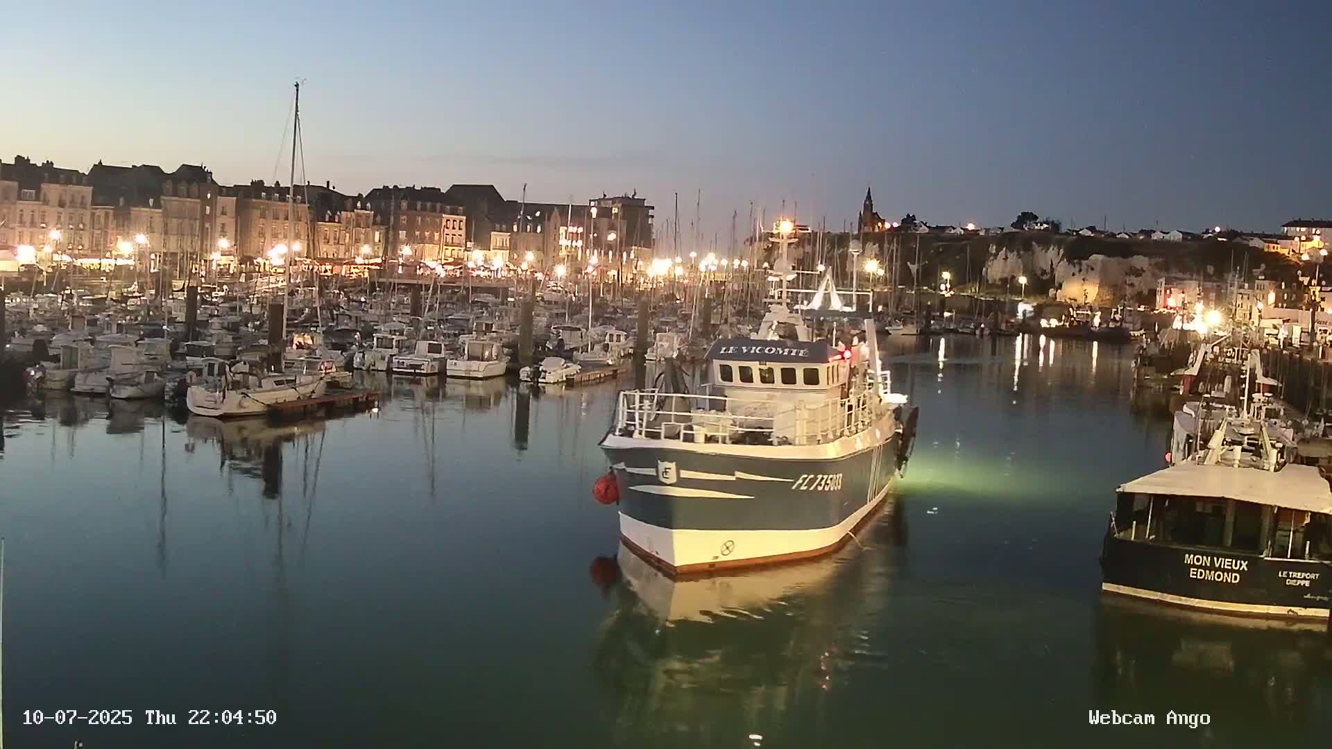 Dieppe, Port de Plaisance Marine Live Cam - Dieppe, Seine-Maritime, Normandie, France