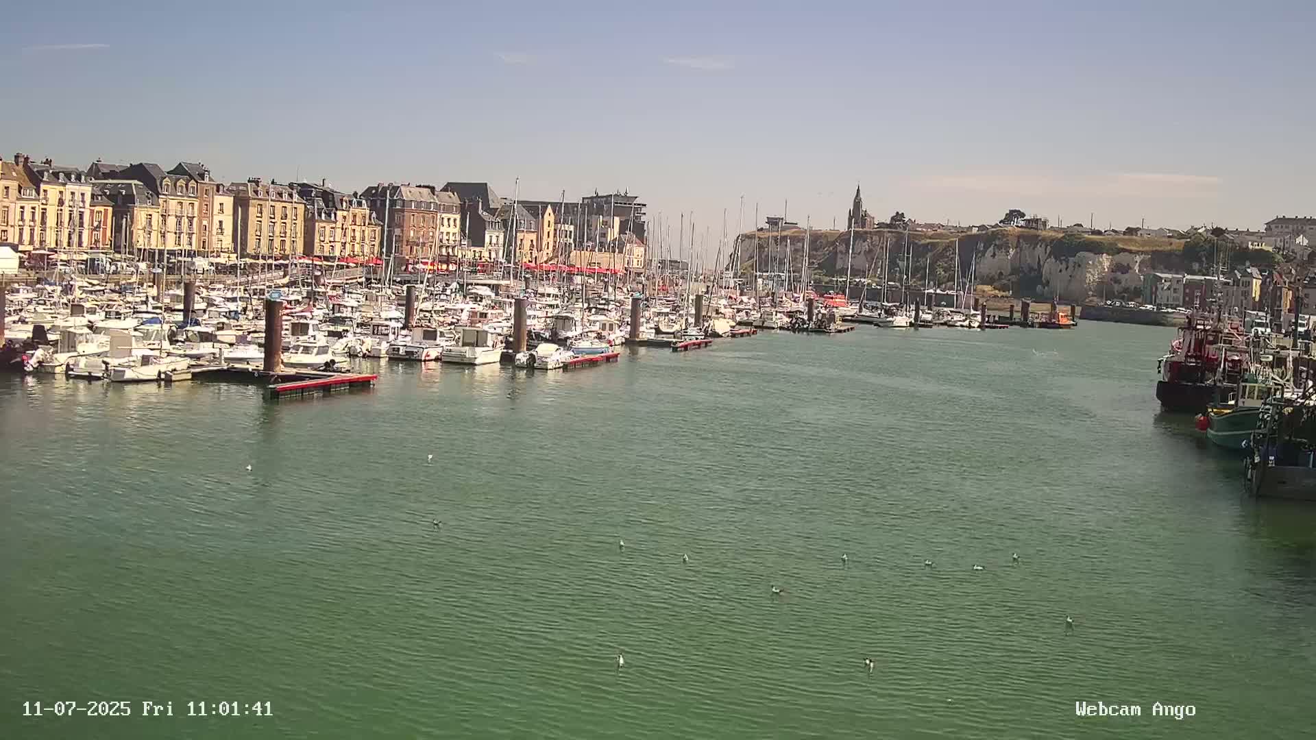 Dieppe, Port de Plaisance Marine Live Cam - Dieppe, Seine-Maritime, Normandie, France