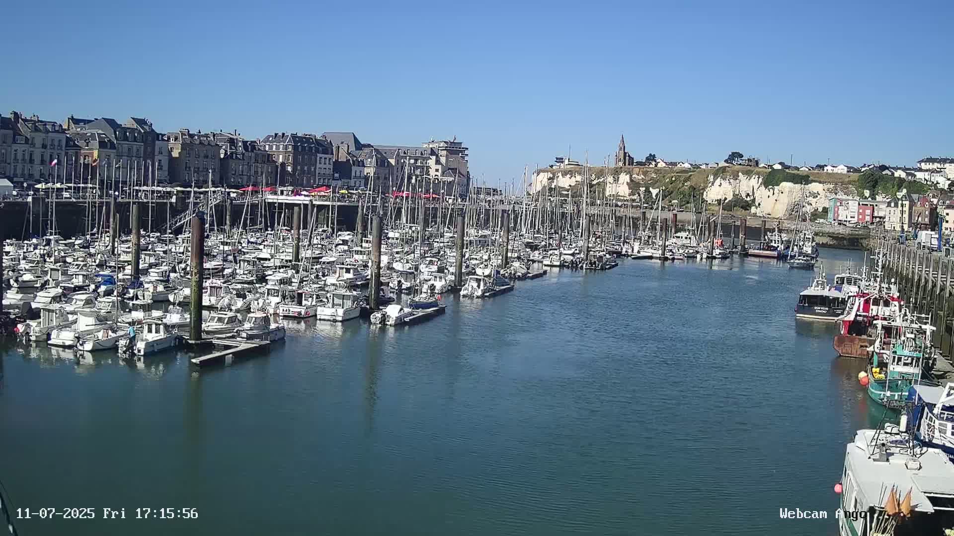 Dieppe, Port de Plaisance Marine Live Cam - Dieppe, Seine-Maritime, Normandie, France