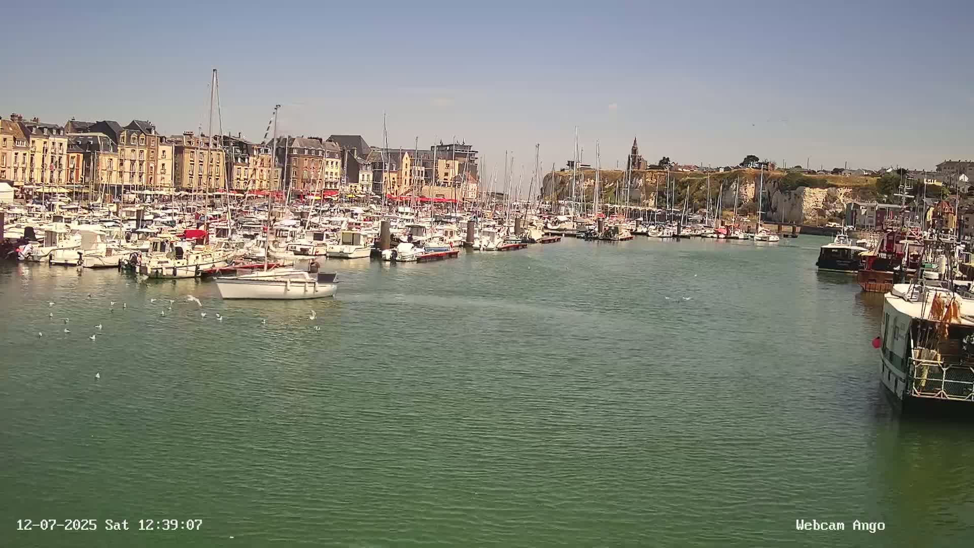 Dieppe, Port de Plaisance Marine Live Cam - Dieppe, Seine-Maritime, Normandie, France