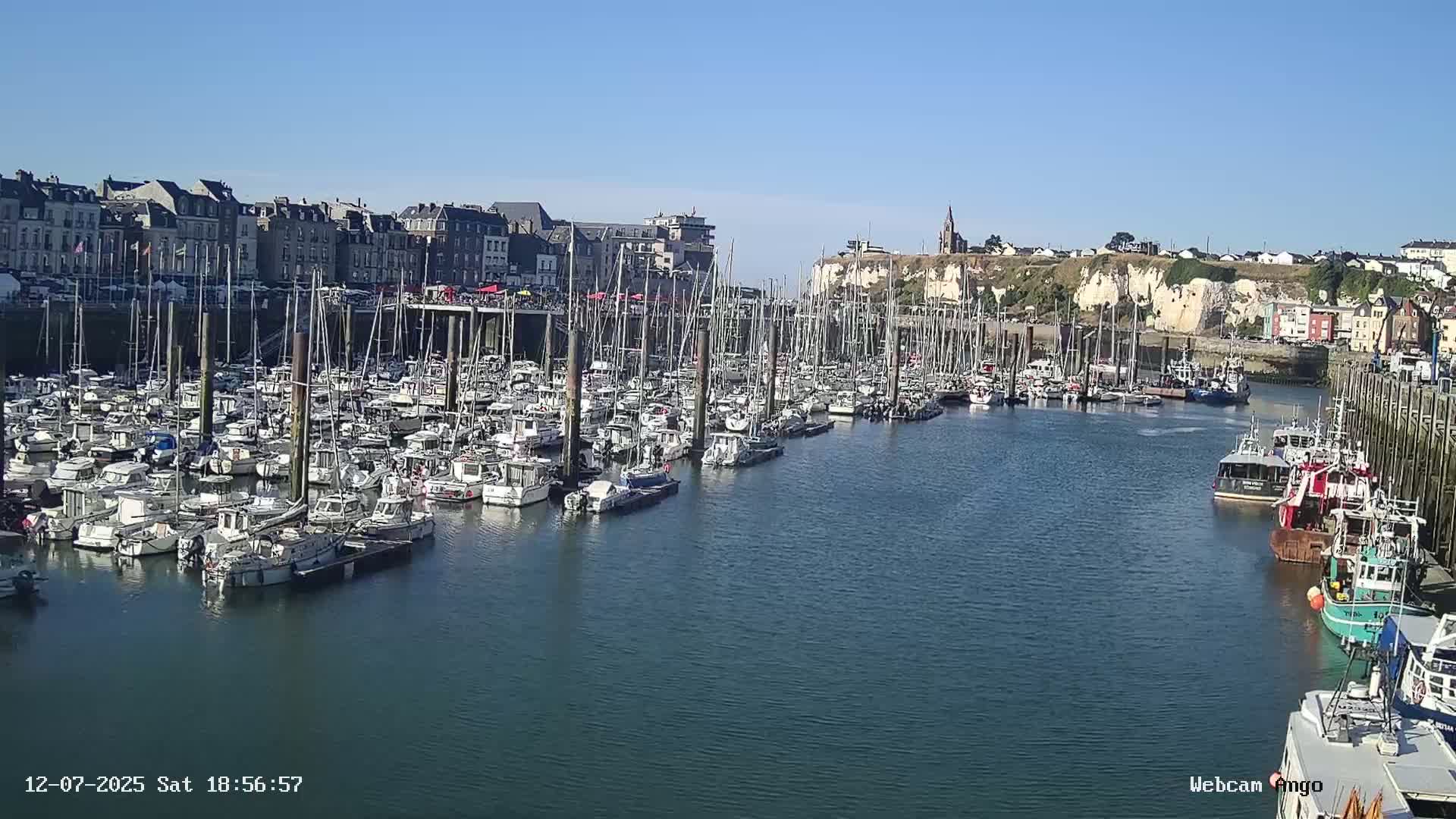 Dieppe, Port de Plaisance Marine Live Cam - Dieppe, Seine-Maritime, Normandie, France