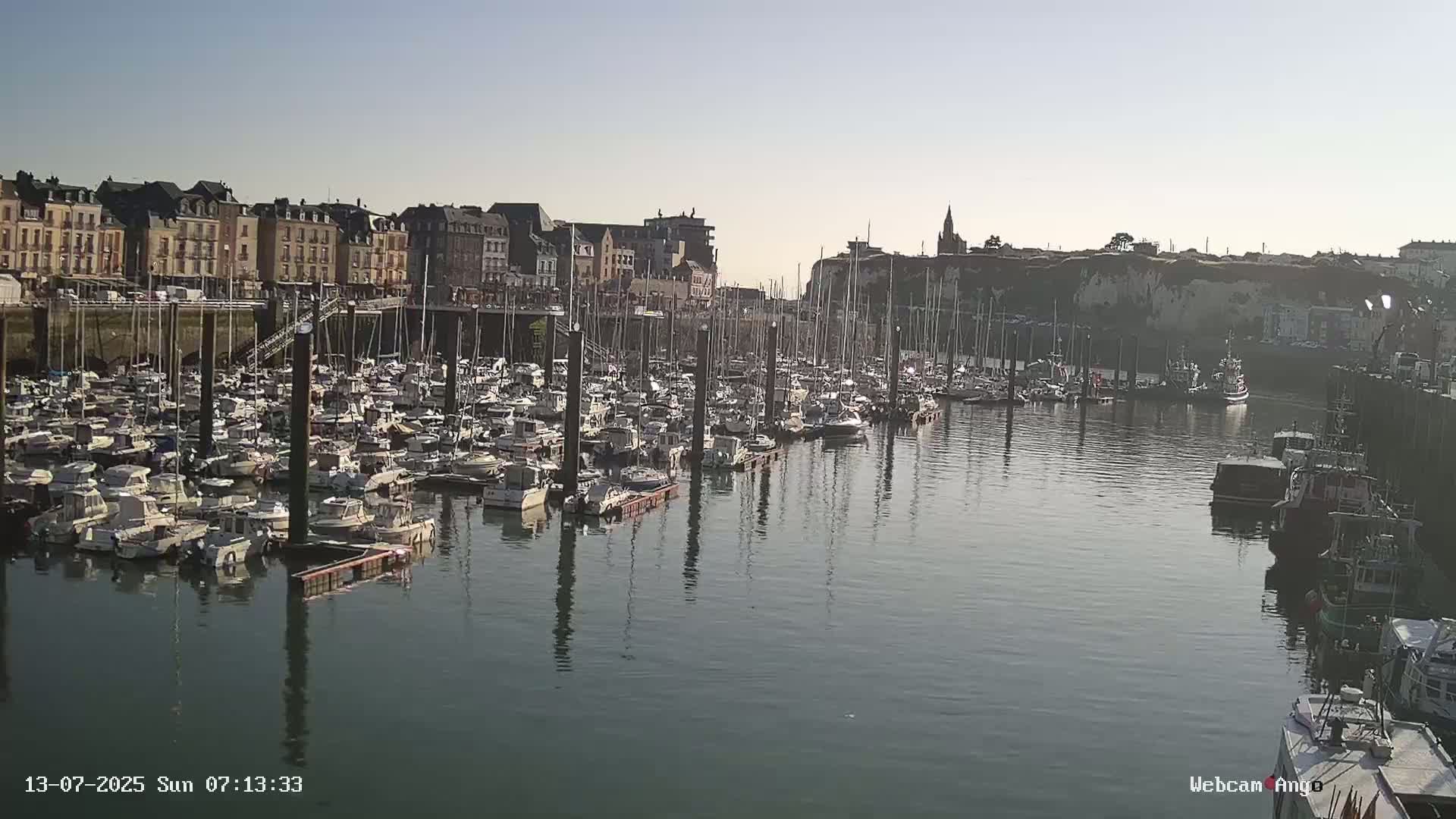 Dieppe, Port de Plaisance Marine Live Cam - Dieppe, Seine-Maritime, Normandie, France