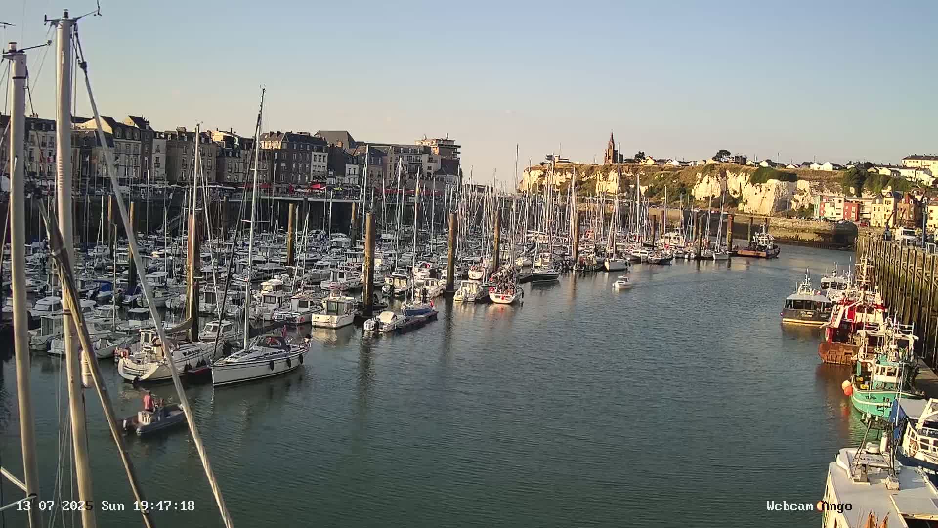 Dieppe, Port de Plaisance Marine Live Cam - Dieppe, Seine-Maritime, Normandie, France