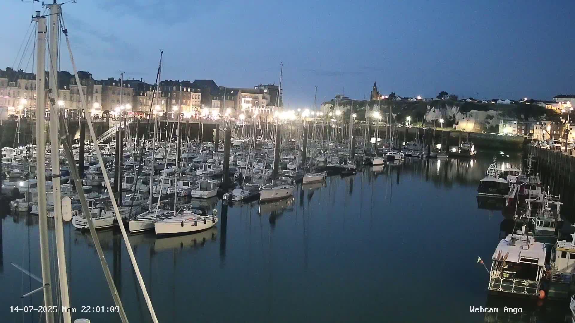 Dieppe, Port de Plaisance Marine Live Cam - Dieppe, Seine-Maritime, Normandie, France