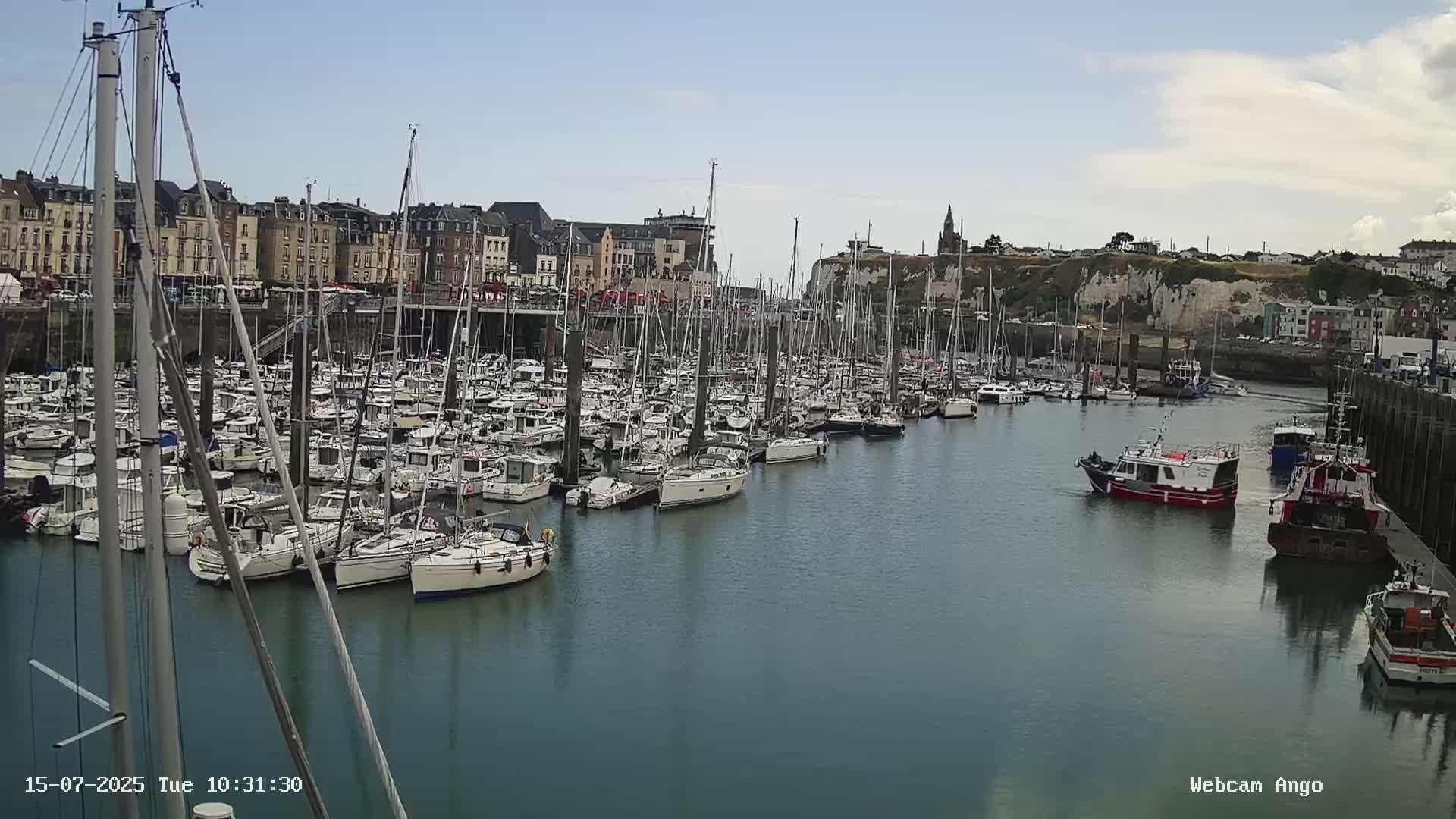 Dieppe, Port de Plaisance Marine Live Cam - Dieppe, Seine-Maritime, Normandie, France