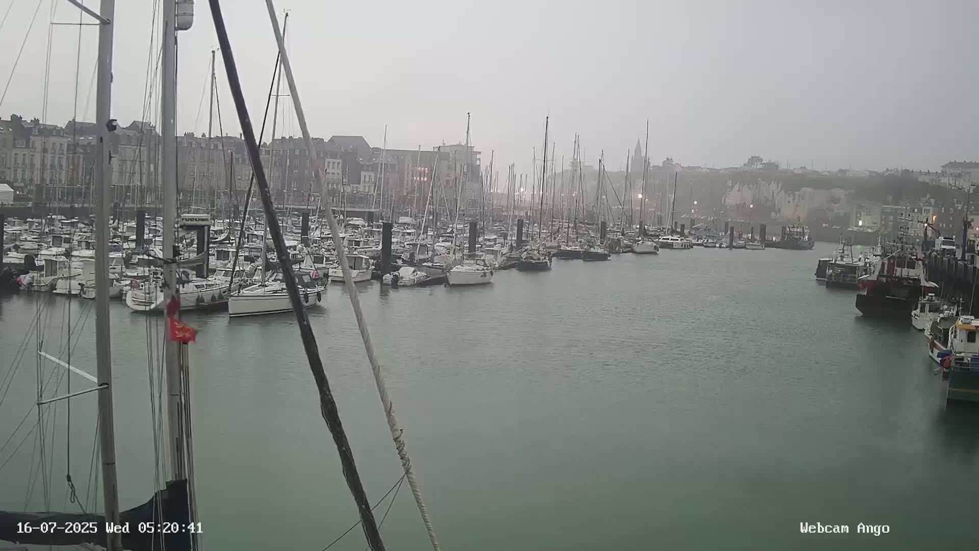 Dieppe, Port de Plaisance Marine Live Cam - Dieppe, Seine-Maritime, Normandie, France