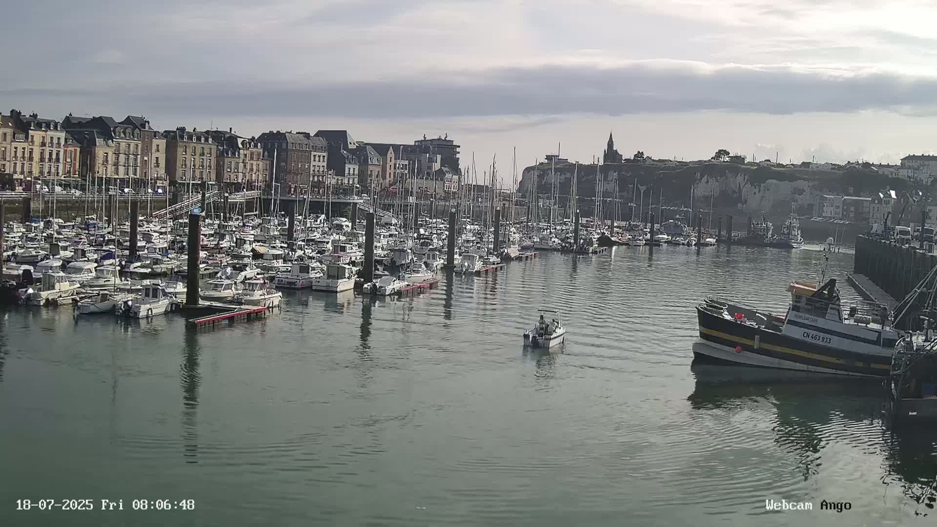 Dieppe, Port de Plaisance Marine Live Cam - Dieppe, Seine-Maritime, Normandie, France