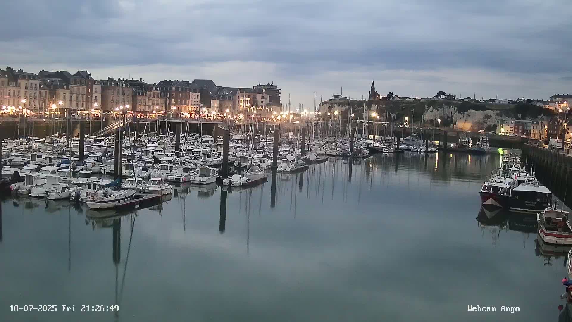 Dieppe, Port de Plaisance Marine Live Cam - Dieppe, Seine-Maritime, Normandie, France