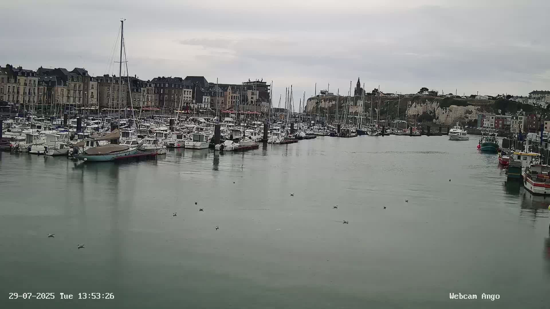 Dieppe, Port de Plaisance Marine Live Cam - Dieppe, Seine-Maritime, Normandie, France