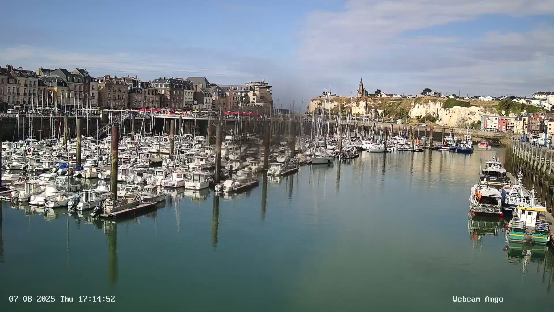 Dieppe, Port de Plaisance Marine Live Cam - Dieppe, Seine-Maritime, Normandie, France