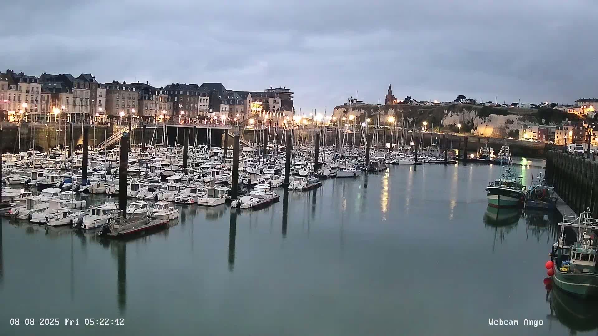 Dieppe, Port de Plaisance Marine Live Cam - Dieppe, Seine-Maritime, Normandie, France