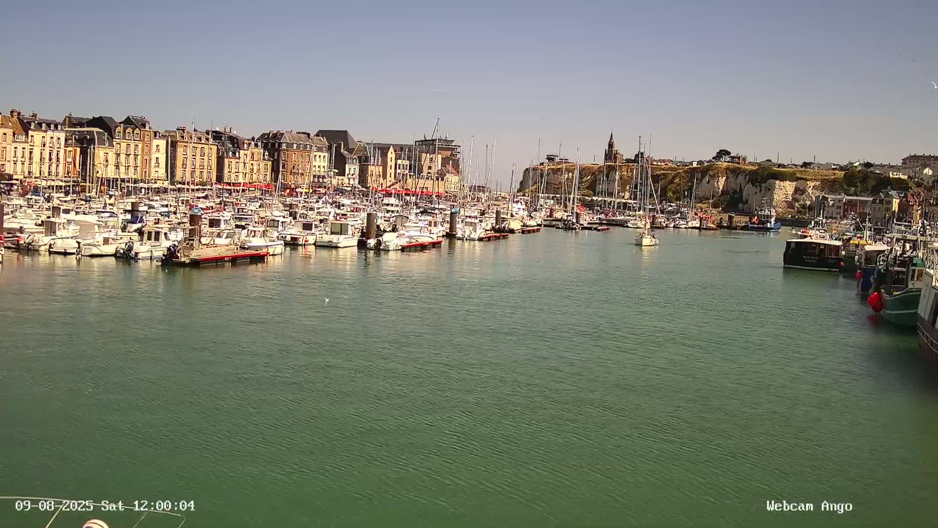 Dieppe, Port de Plaisance Marine Live Cam - Dieppe, Seine-Maritime, Normandie, France