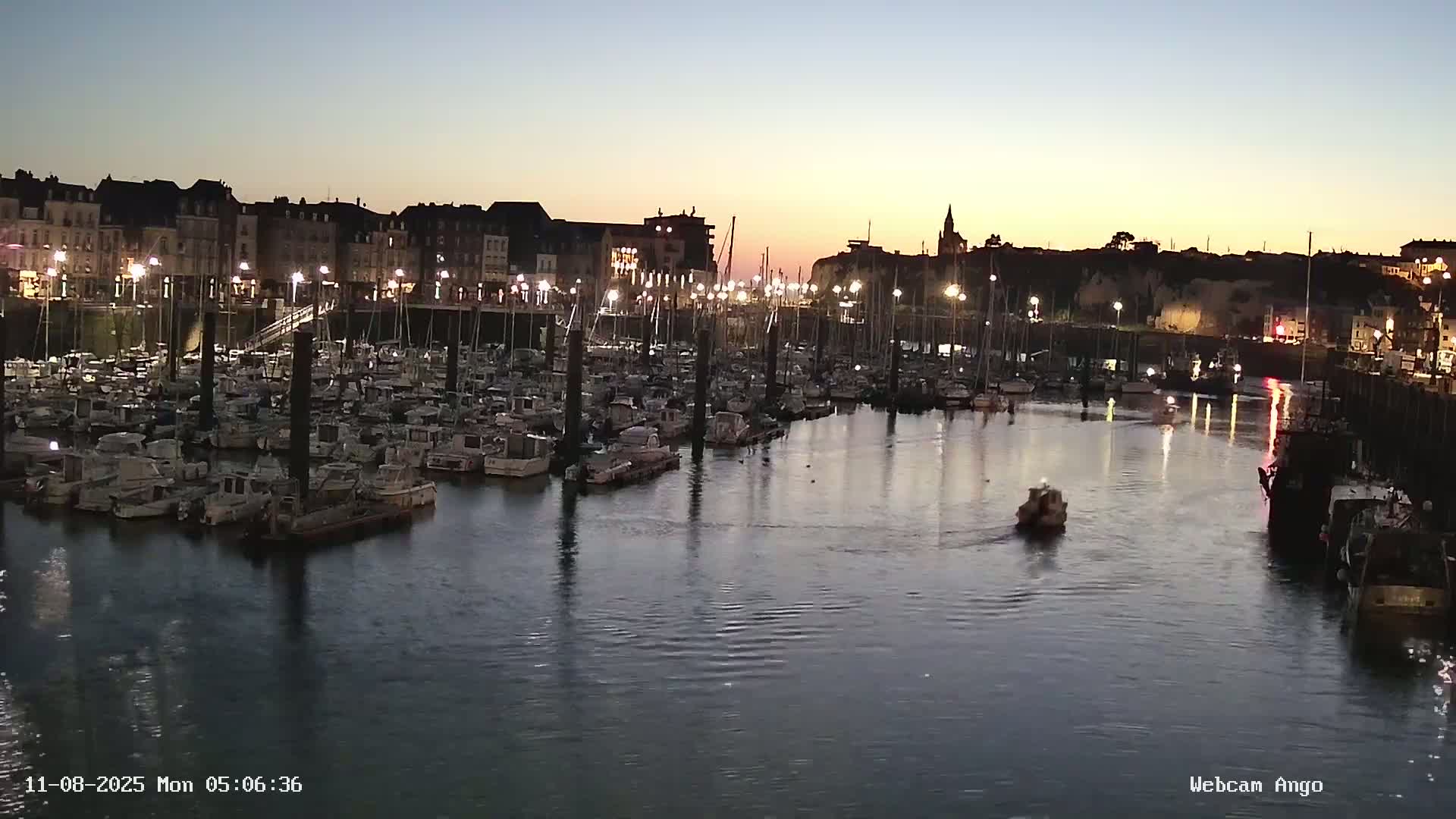 Dieppe, Port de Plaisance Marine Live Cam - Dieppe, Seine-Maritime, Normandie, France