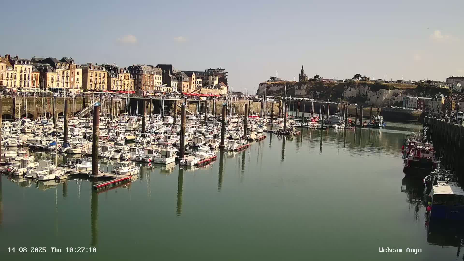 Dieppe, Port de Plaisance Marine Live Cam - Dieppe, Seine-Maritime, Normandie, France