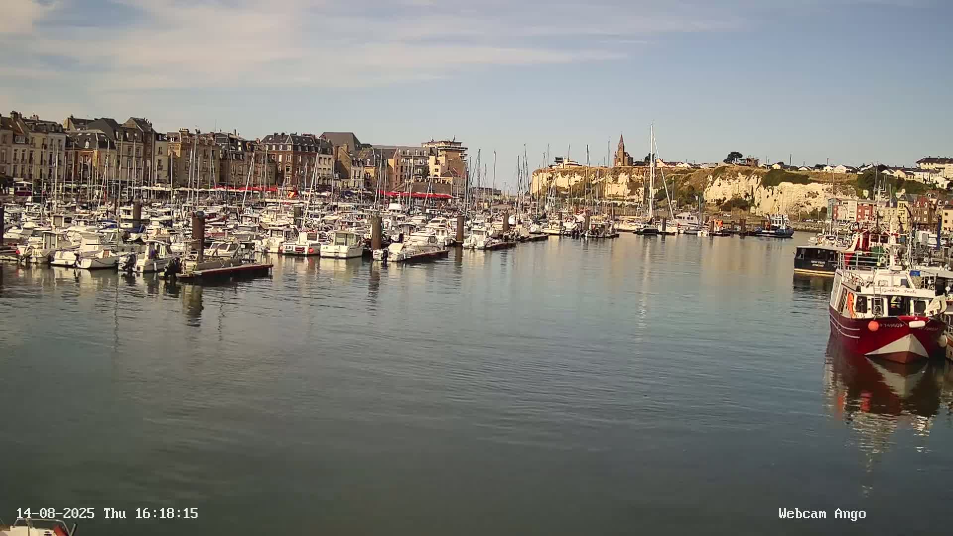 Dieppe, Port de Plaisance Marine Live Cam - Dieppe, Seine-Maritime, Normandie, France