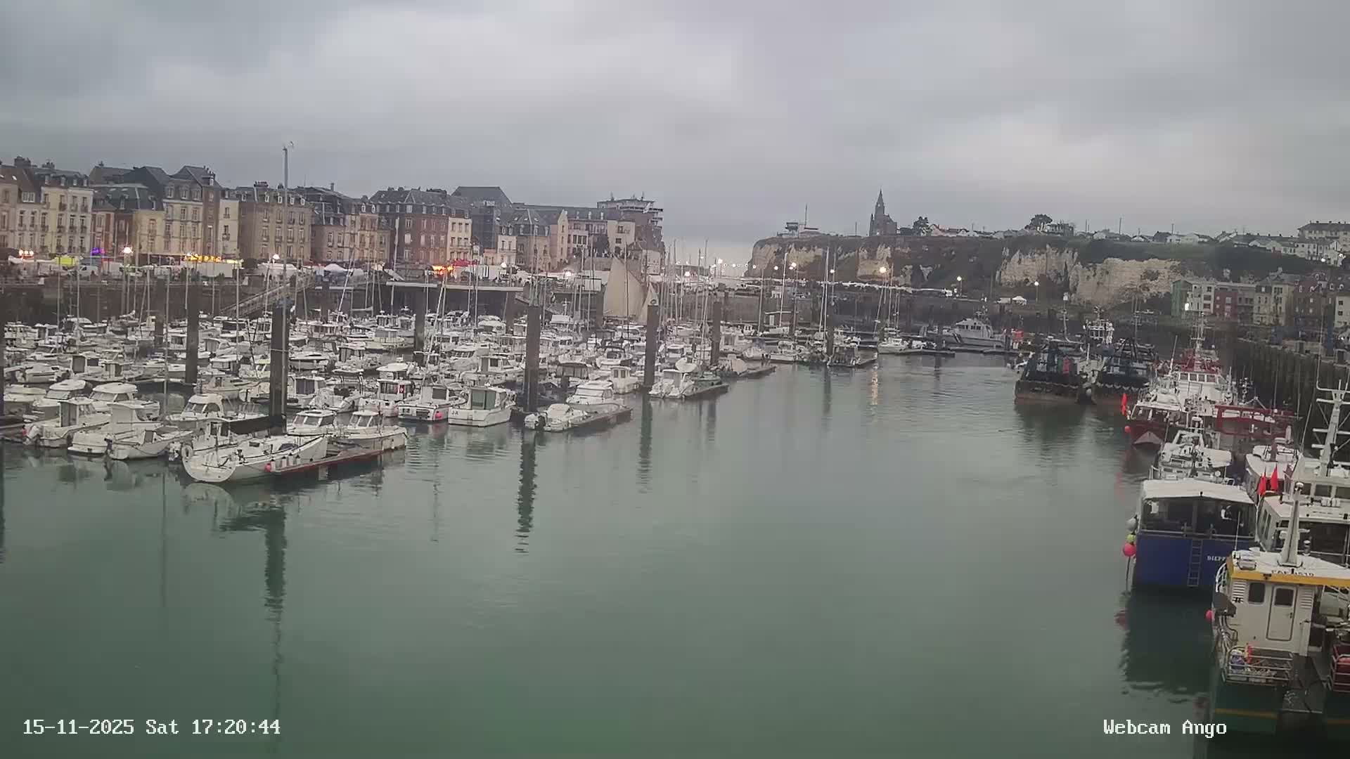 Dieppe, Port de Plaisance Marine Live Cam - Dieppe, Seine-Maritime, Normandie, France