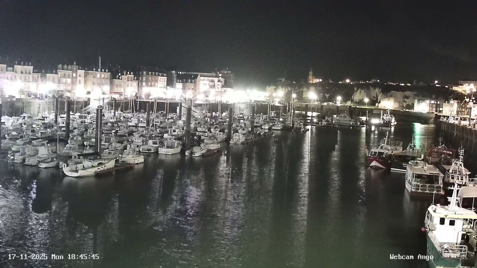 Dieppe, Port de Plaisance Marine Live Cam - Dieppe, Seine-Maritime, Normandie, France