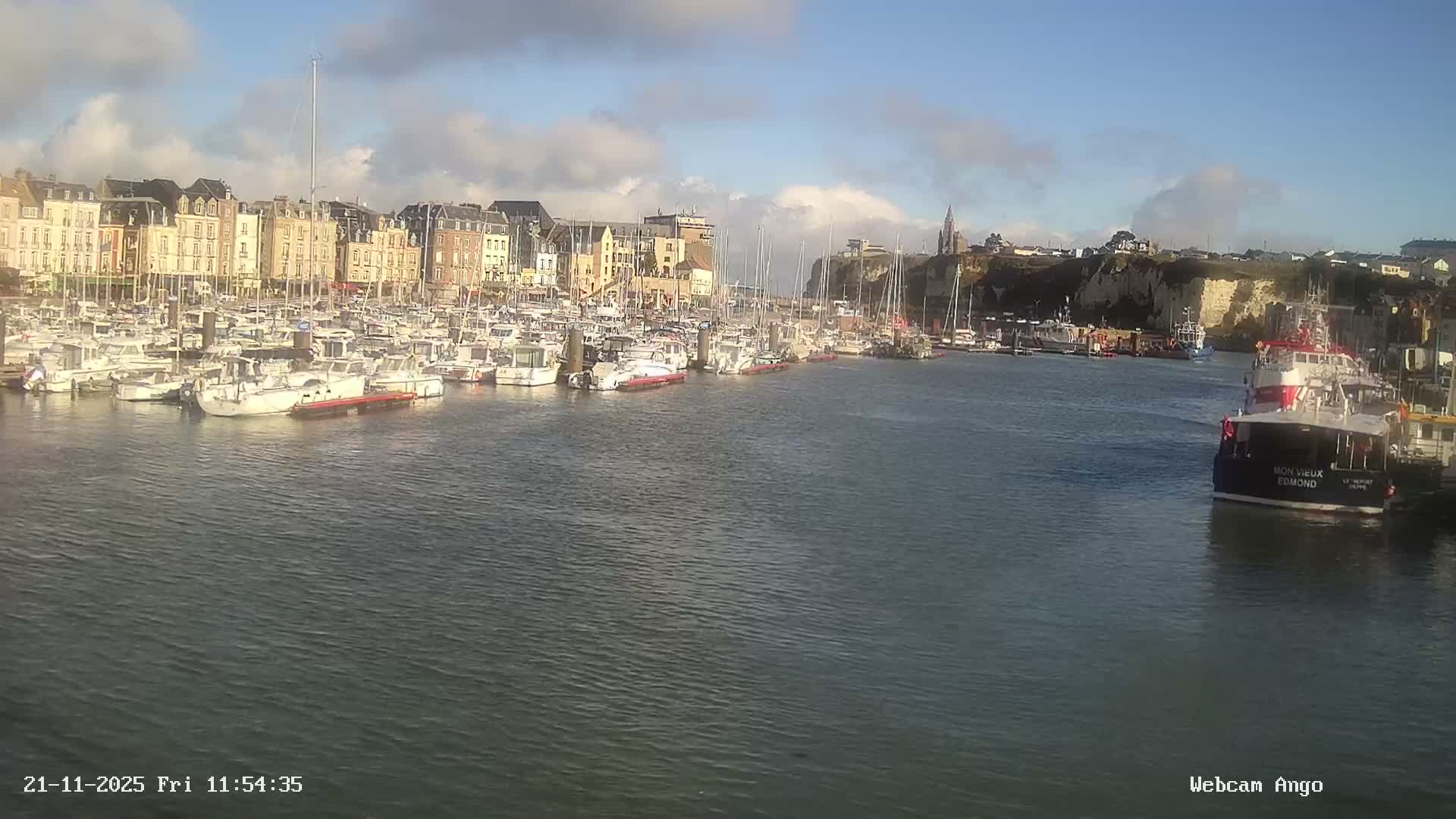Dieppe, Port de Plaisance Marine Live Cam - Dieppe, Seine-Maritime, Normandie, France