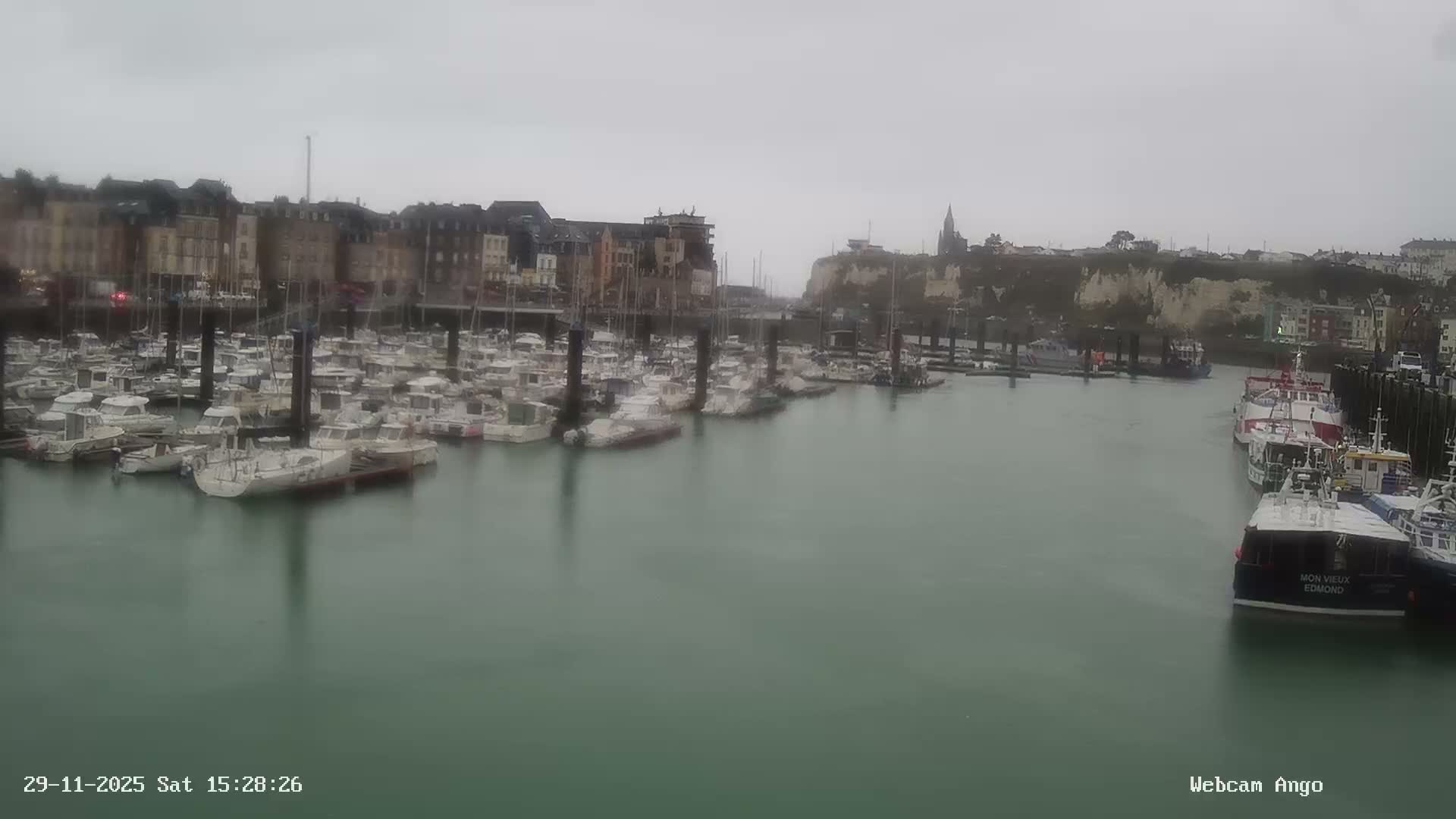 Dieppe, Port de Plaisance Marine Live Cam - Dieppe, Seine-Maritime, Normandie, France