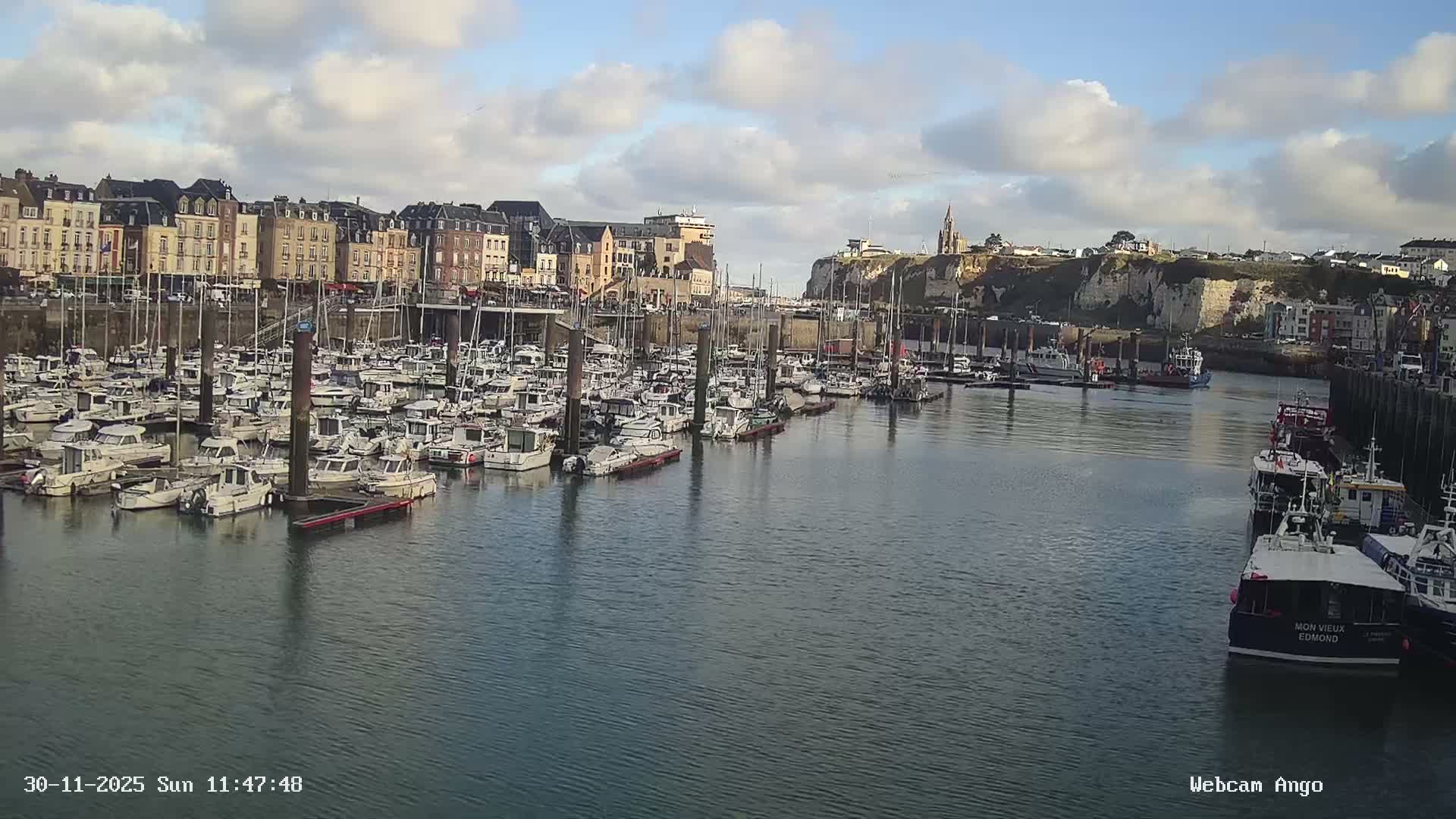 Dieppe, Port de Plaisance Marine Live Cam - Dieppe, Seine-Maritime, Normandie, France
