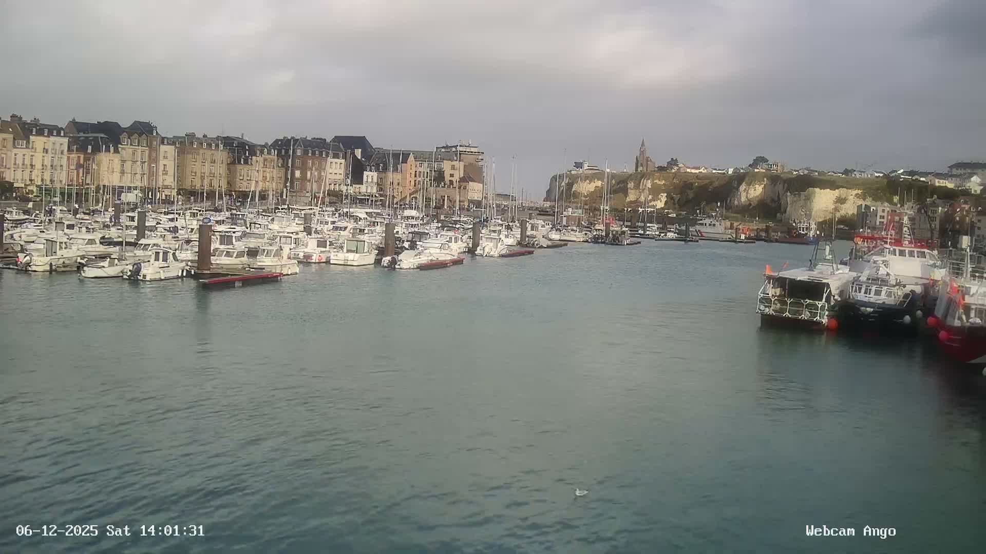 Dieppe, Port de Plaisance Marine Live Cam - Dieppe, Seine-Maritime, Normandie, France