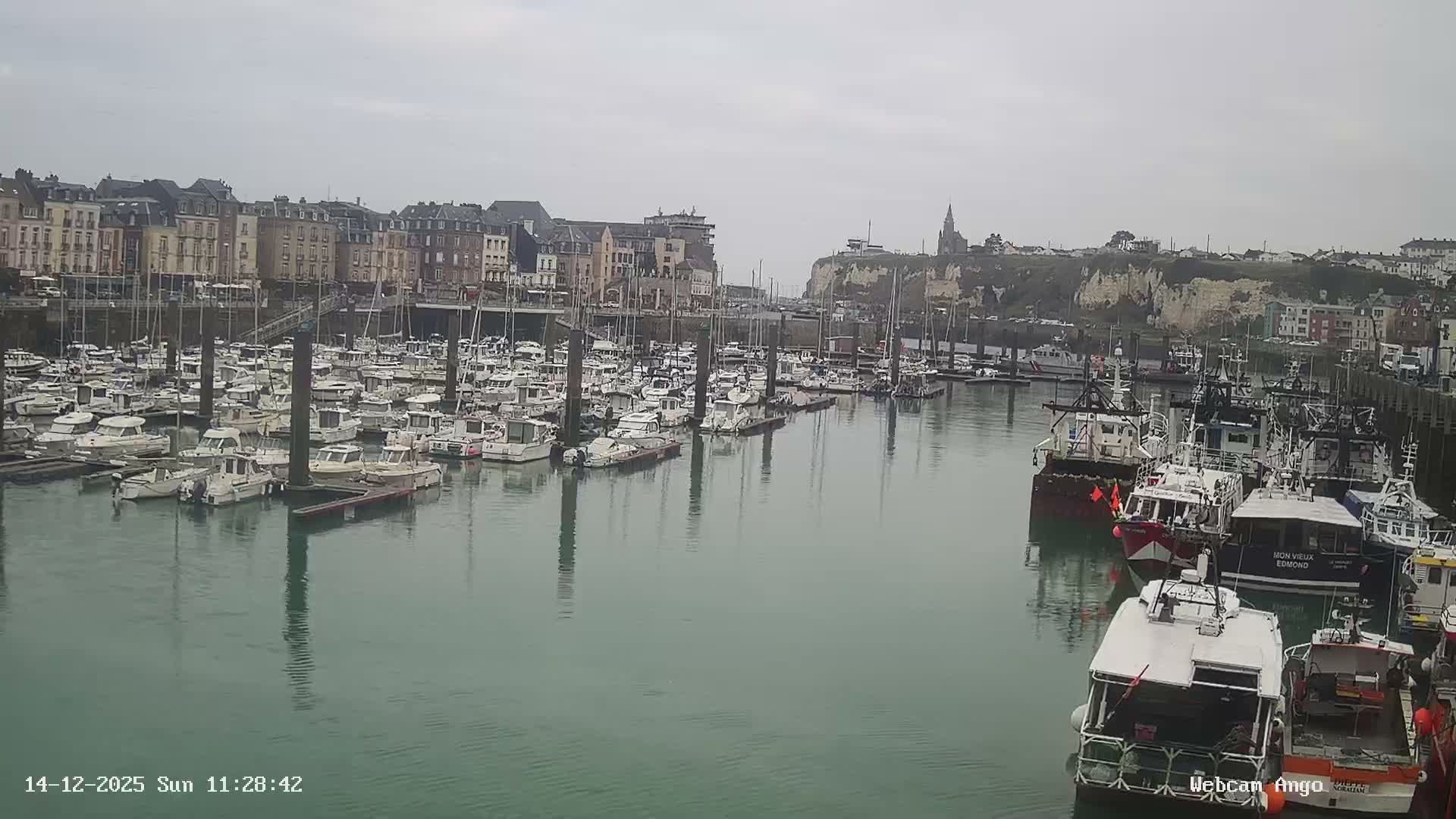 Dieppe, Port de Plaisance Marine Live Cam - Dieppe, Seine-Maritime, Normandie, France