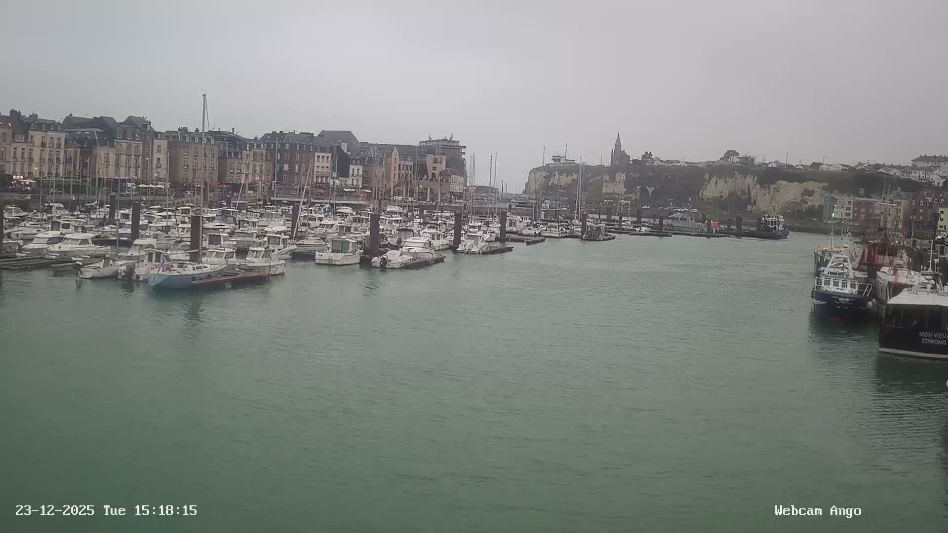 Dieppe, Port de Plaisance Marine Live Cam - Dieppe, Seine-Maritime, Normandie, France