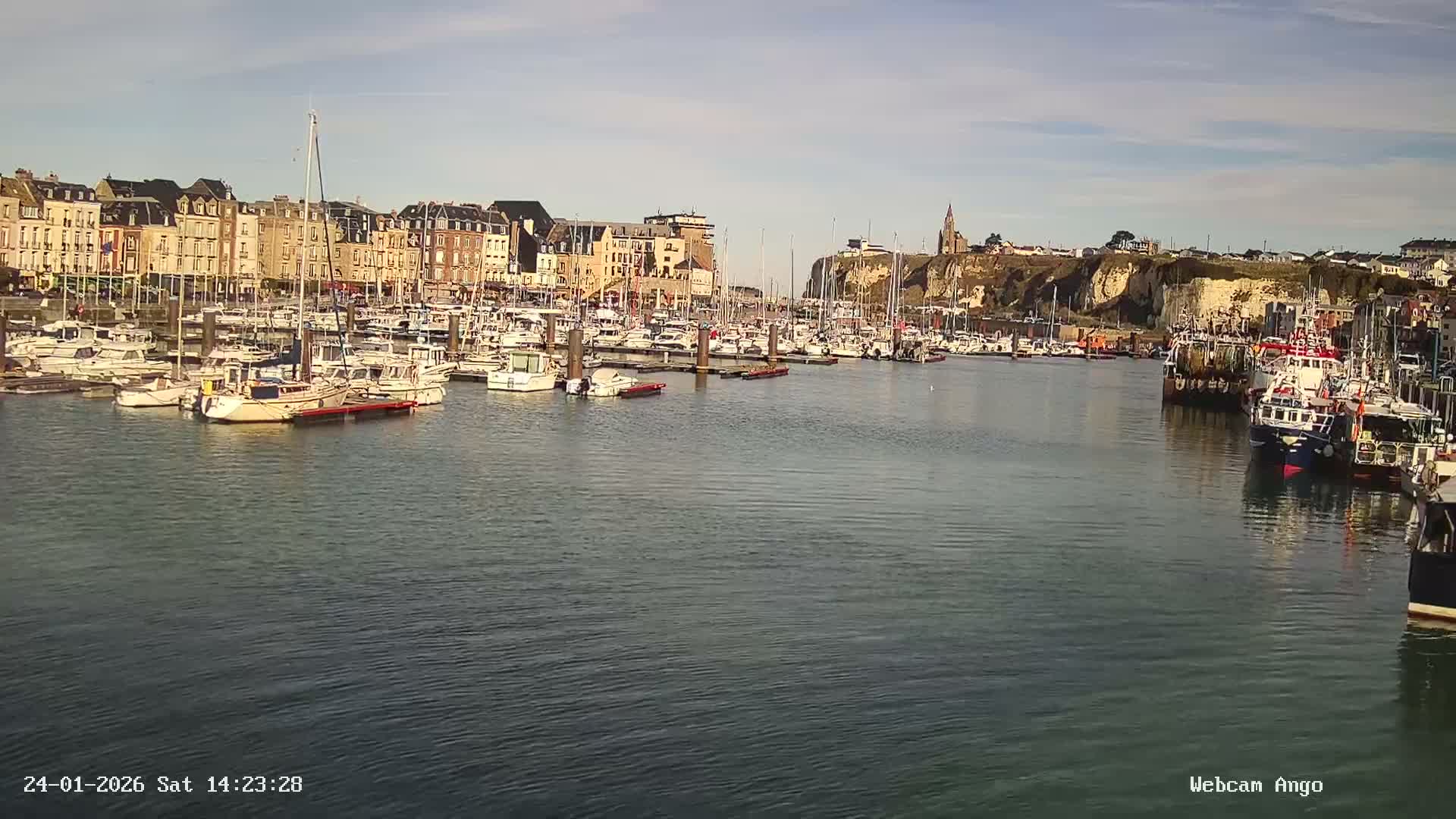 Dieppe, Port de Plaisance Marine Live Cam - Dieppe, Seine-Maritime, Normandie, France