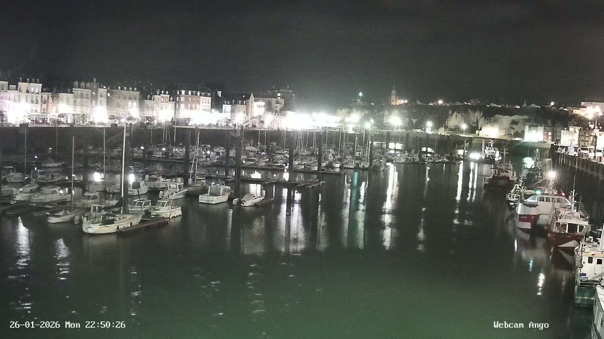 Dieppe, Port de Plaisance Marine Live Cam - Dieppe, Seine-Maritime, Normandie, France