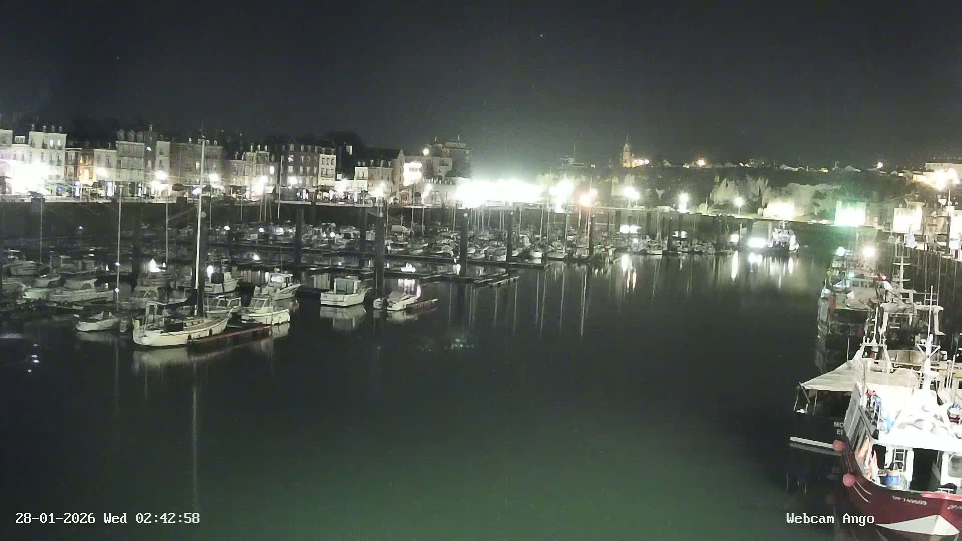 Dieppe, Port de Plaisance Marine Live Cam - Dieppe, Seine-Maritime, Normandie, France