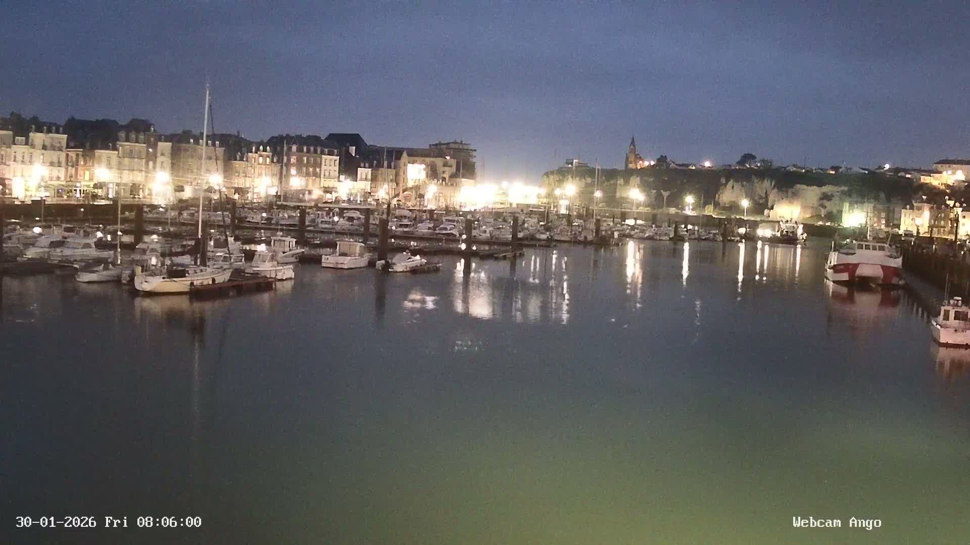 Dieppe, Port de Plaisance Marine Live Cam - Dieppe, Seine-Maritime, Normandie, France