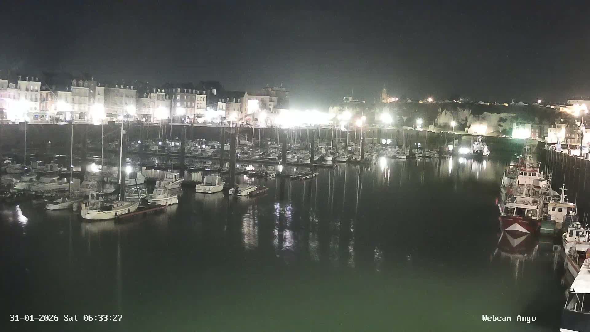 Dieppe, Port de Plaisance Marine Live Cam - Dieppe, Seine-Maritime, Normandie, France