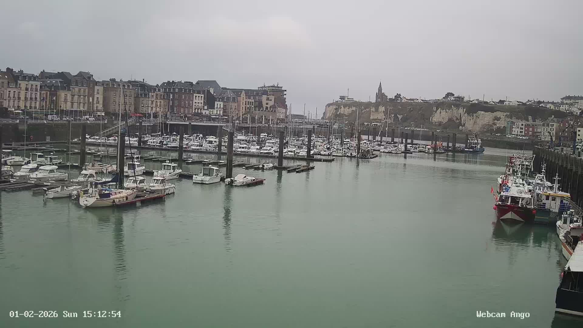 Dieppe, Port de Plaisance Marine Live Cam - Dieppe, Seine-Maritime, Normandie, France