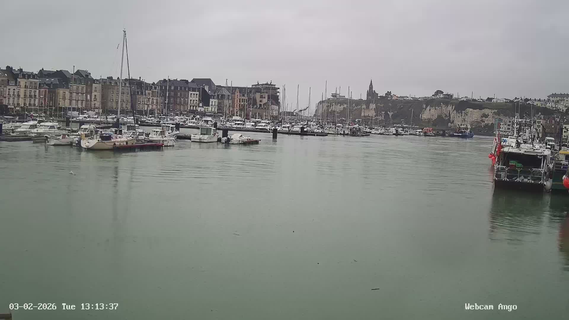 Dieppe, Port de Plaisance Marine Live Cam - Dieppe, Seine-Maritime, Normandie, France