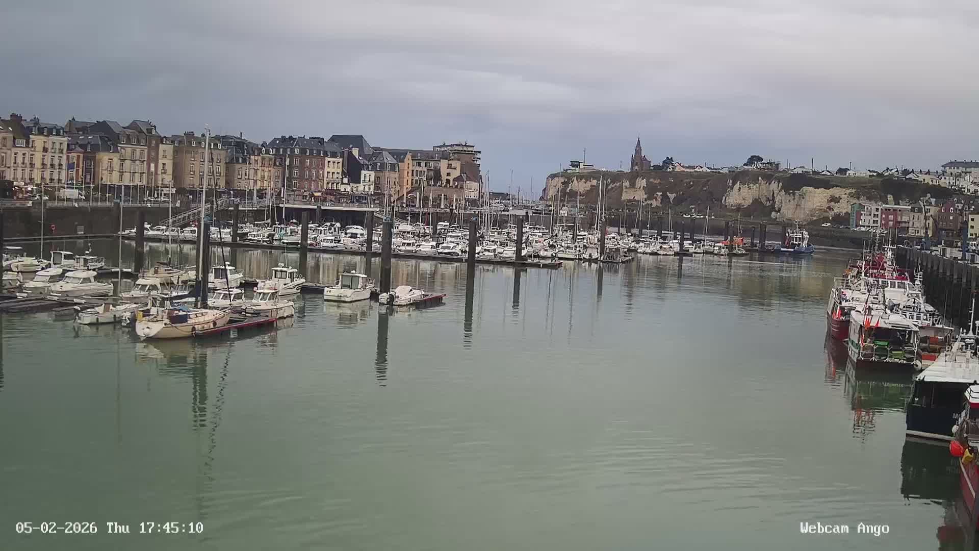 Dieppe, Port de Plaisance Marine Live Cam - Dieppe, Seine-Maritime, Normandie, France