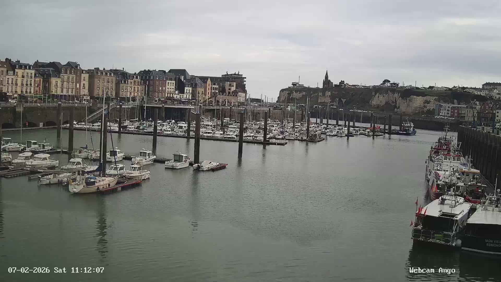 Dieppe, Port de Plaisance Marine Live Cam - Dieppe, Seine-Maritime, Normandie, France