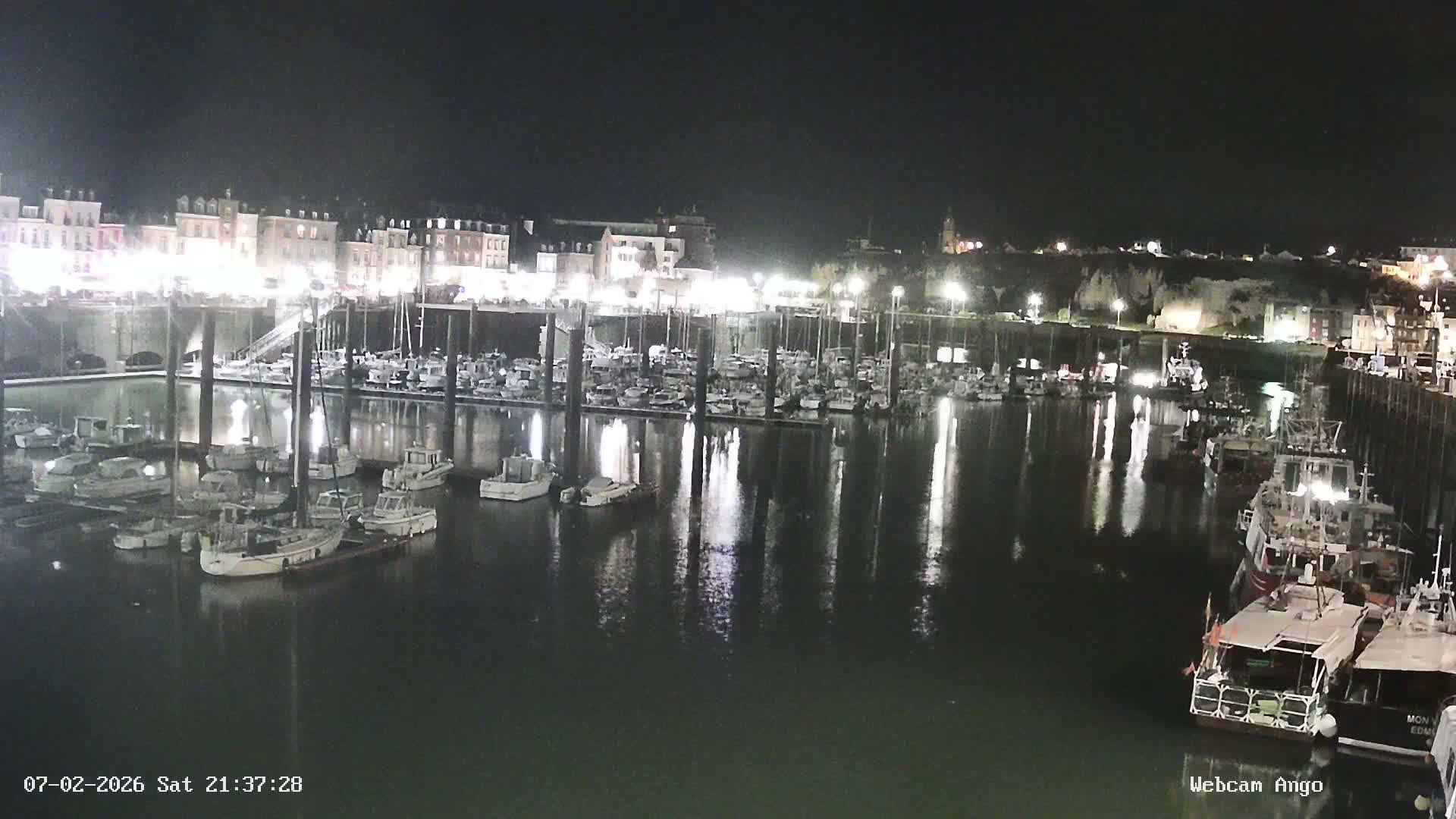 Dieppe, Port de Plaisance Marine Live Cam - Dieppe, Seine-Maritime, Normandie, France