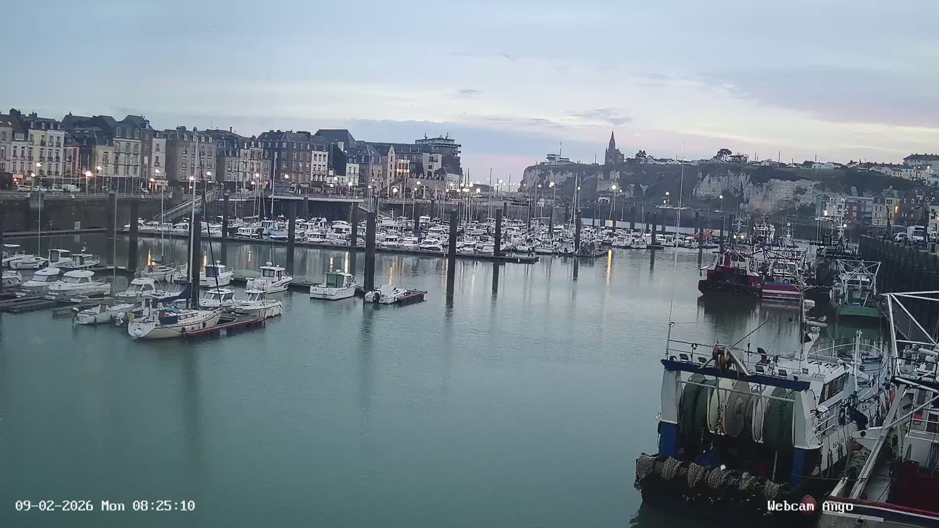 Dieppe, Port de Plaisance Marine Live Cam - Dieppe, Seine-Maritime, Normandie, France